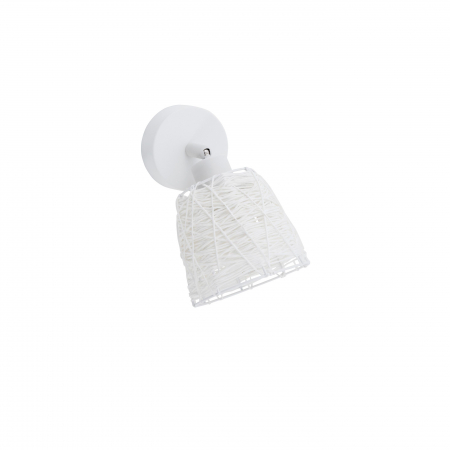 Aplice LED - Aplica perete rotunda alba ajustabila Dipa, din metal, 9155421 - Novaluce