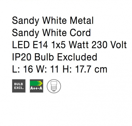 Aplica perete rotunda alba ajustabila Dipa, din metal, 9155421 - Novaluce [4]