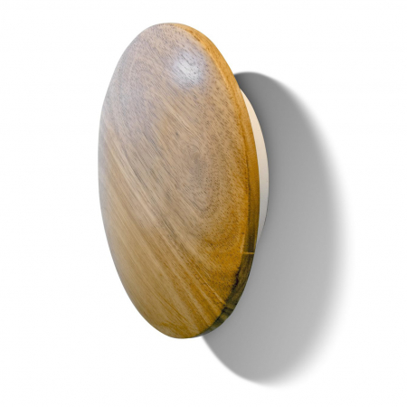 Aplice LED - Aplica perete rotunda lemn Sophia Ø13,5/18 cm, iluminare LED, design modern, AZ 2714 - Azzardo