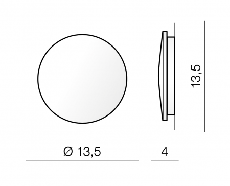 Aplica perete rotunda lemn Sophia Ø13,5/18 cm, iluminare LED, design modern, AZ 2714 - Azzardo [3]