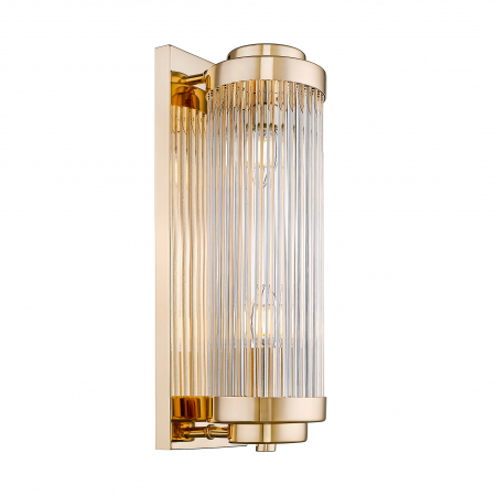 Promotii - Aplica perete verticala auriu lucios SERGIO 40 cm, stil clasic glam, 003064-021946 - Zumaline