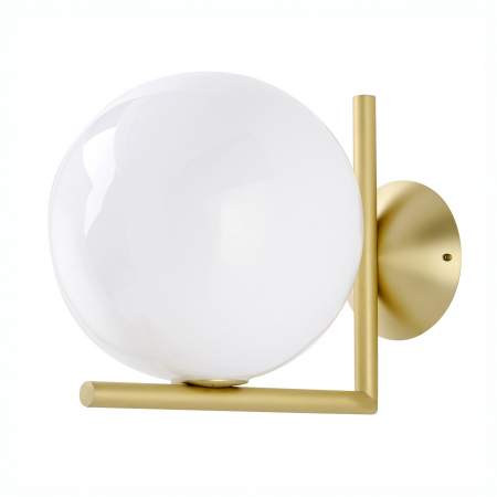 Promotii - Aplica perete sferica Eliot, design modern, sticla/suport auriu, MB10563-1L-200T - King