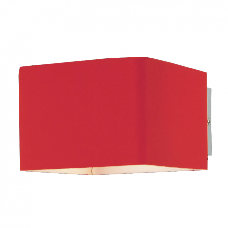 Aplica perete sticla colorata rosie/galbena/alba/neagra Zana forma patrat, design modern, AZ 0138 - Azzardo [4]