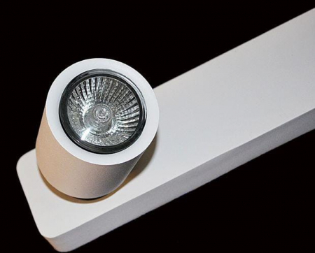 Aplica perete/tavan cu 2 spoturi lumina reglabile Somay 31 cm, metal negru/alb, design modern, AZ 0663 - Azzardo [1]