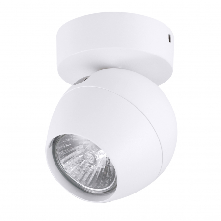 Aplica perete/tavan cu spot lumina reglabil Drest, metal alb/gri, abajur rotund, AZ 1245 - Azzardo [1]