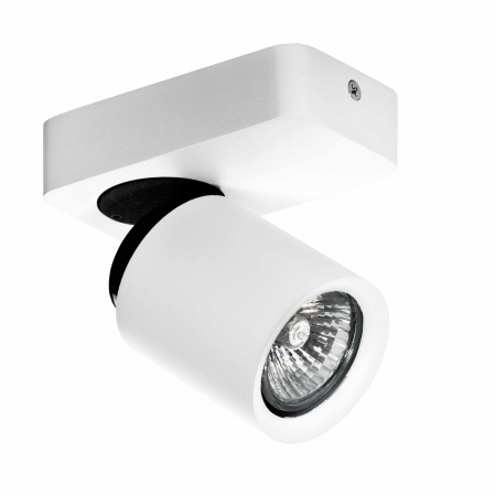 Plafoniere LED - Aplica perete/tavan cu spot lumina reglabil Somay metal negru/alb, design modern, AZ 0662 - Azzardo