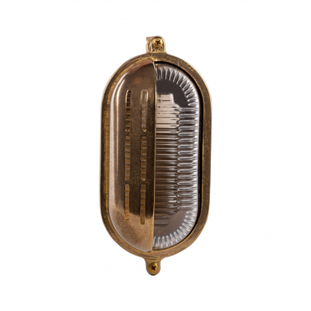 Promotii - Aplica perete exterior aurie THIRA 22x10 cm metal si sticla, stil industrial/vintage, 002177-016746 - Zumaline