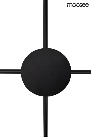 Aplică Shadow 4 Close 80,5x3,5x80,5 cm, Metal Negru - Moosee [1]