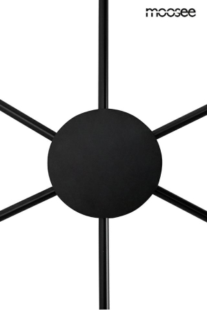 Aplică Shadow 6 107x4x107 cm, Metal și Aluminiu Negru - Moosee [3]