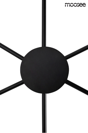Aplică Shadow 6 Close 88x3,5x90,5 cm, Metal Negru Mat - Moosee [3]