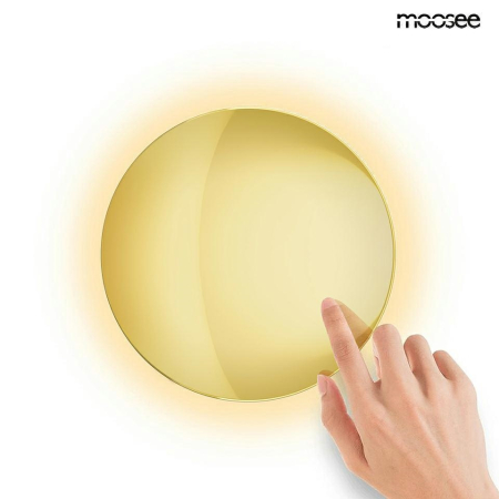 Aplică Shadow Sun 25x3,5x25 cm, Aluminiu și Metal Auriu - Moosee [0]
