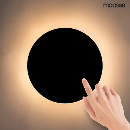 Aplică Shadow Sun 25x3,5x25 cm, Metal și Aluminiu Negru - Moosee [2]