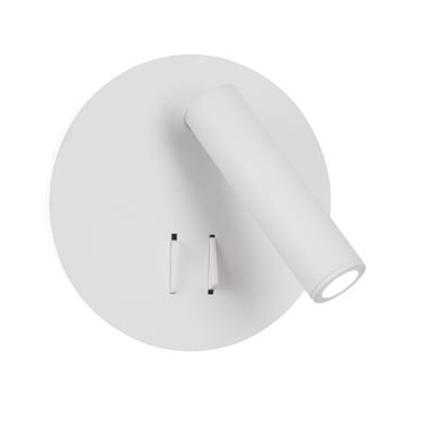 Aplica spot LED reglabil crom/alb Emmie, din metal, switch ON/OFF, lumina directa si indirecta, 9081221 - Novaluce [0]
