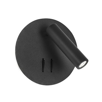 Promotii - Aplica spot LED reglabil crom/alb Emmie, din metal, switch ON/OFF, lumina directa si indirecta, 9081222 - Novaluce