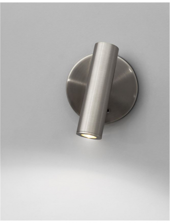 Aplica spot LED reglabil crom/alb/negru Gelso, din metal, switch ON/OFF, 8140522 - Novaluce [1]