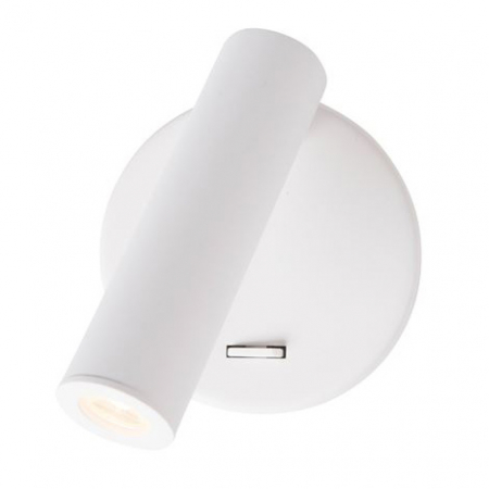 Lichidare stoc - Aplica spot LED reglabil crom/alb Gelso, din metal, switch ON/OFF, 8140521 - Novaluce