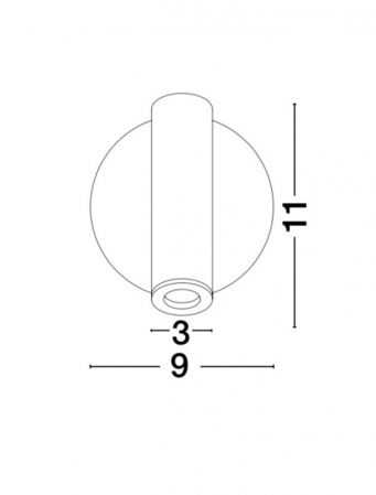 Aplica spot LED reglabil crom/alb/negru Gelso, din metal, switch ON/OFF, 8140522 - Novaluce [2]