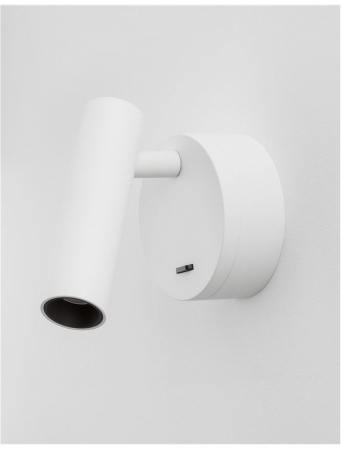 Aplica spot LED reglabil negru/alb/auriu Karla, din metal, switch ON/OFF, 9030201 - Novaluce [3]