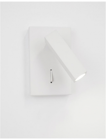 Aplica spot LED reglabil negru/alb Rupi, din metal, switch ON/OFF, 9081351 - Novaluce [3]