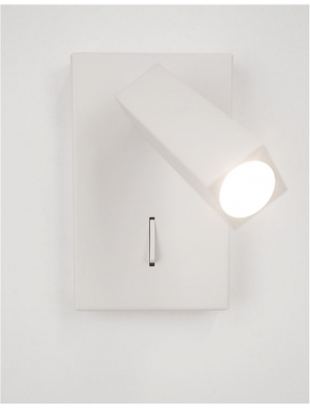 Aplica spot LED reglabil negru/alb Rupi, din metal, switch ON/OFF, 9081351 - Novaluce [5]