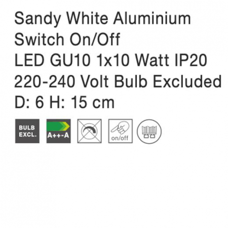 Aplica spot reglabil premium negru/alb Sina, din metal, switch ON/OFF, 7410402 - Novaluce [2]