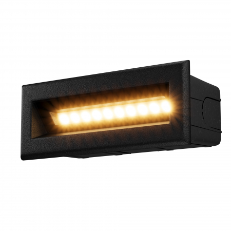 Produse - Aplica pentru scari LED Bosca O045SL-L5B3K, 5W, 400lm, lumina calda, IP65, neagra, Maytoni