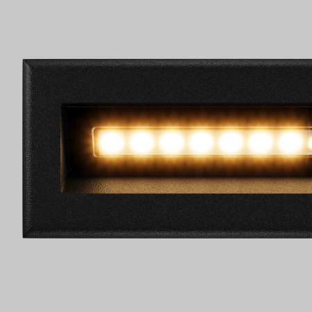 Aplica pentru scari LED Bosca O045SL-L5B3K, 5W, 400lm, lumina calda, IP65, neagra, Maytoni [1]