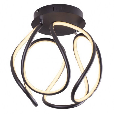 Aplice LED - Aplica tavan Twisted, neagra, LED, inaltime ajustabila, C0147 - Maxlight