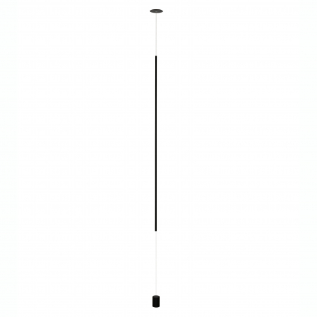 Produse - Aplica verticala incastrata podea-tavan Gohar neagra 120 cm stil minimalist, iluminare LED, 9088107 - Novaluce
