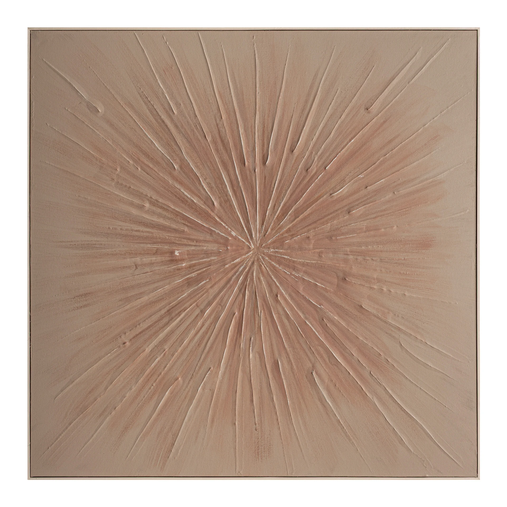 Decoratiuni - Arta de Perete Eider, Nisip, 140x5x140 cm, Stil Contemporan - VicalHome 37986