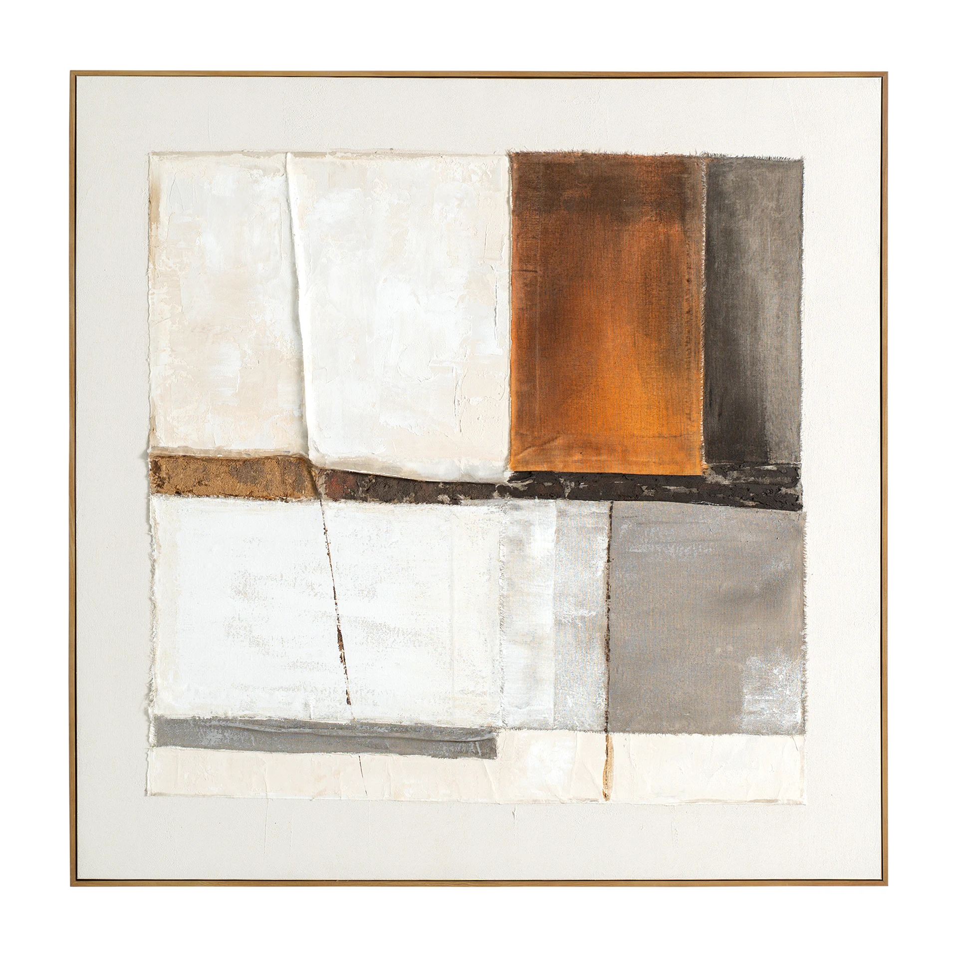 Arta de Perete Unai, Tonuri Maronii, 120x5x120 cm, Stil Contemporan - VicalHome 36764 [2]