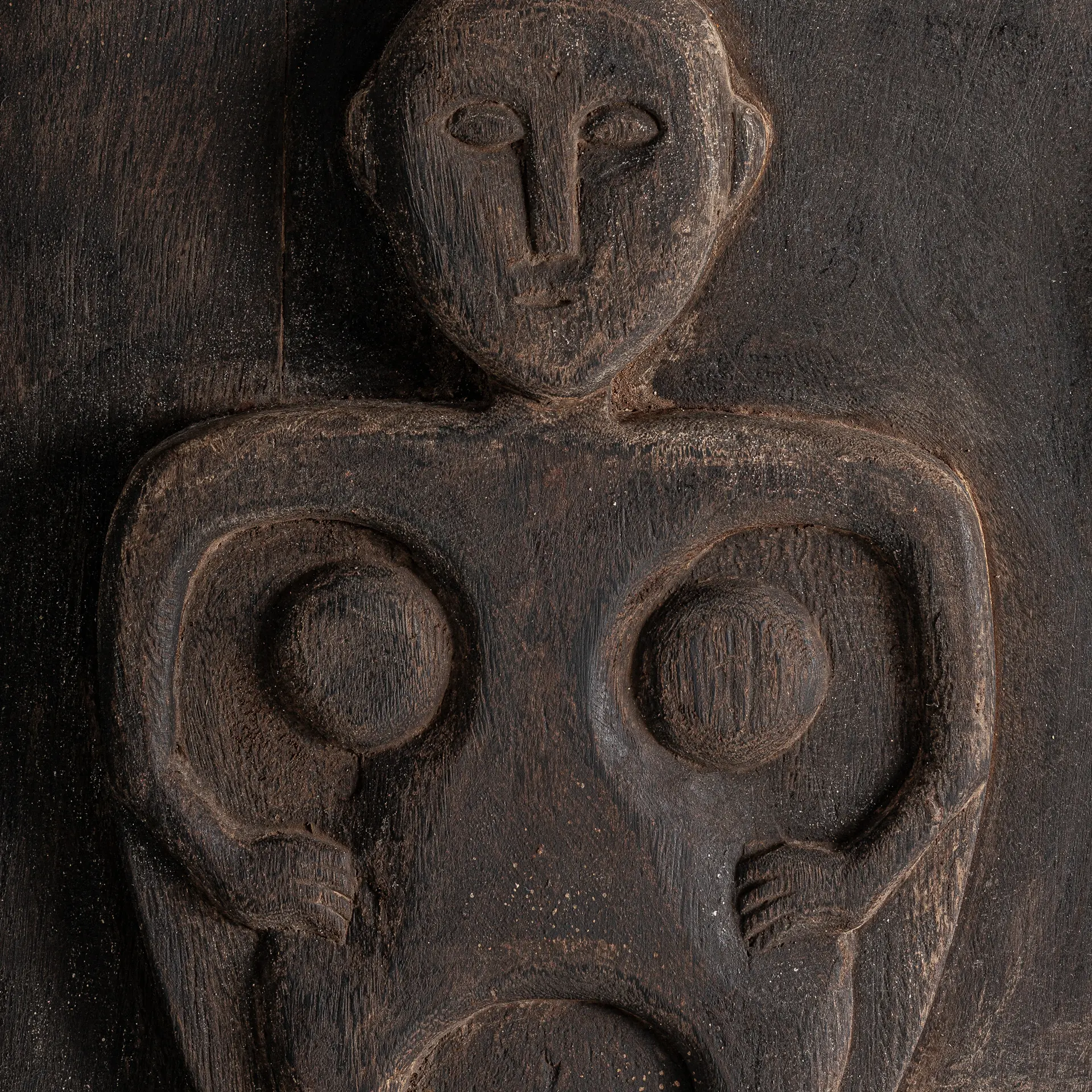 Arta Murala Milho din Lemn de Suar Maro, 160x8x200cm, VicalHome 38359 VicalHome 38359 [1]