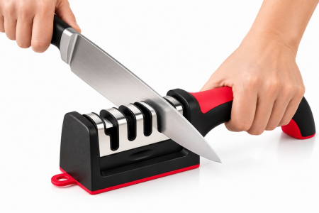 Produse - Ascuțitoare Sharp 21x4,8x5,5 cm, Negru și Roșu Finisaj Argintiu - SHP