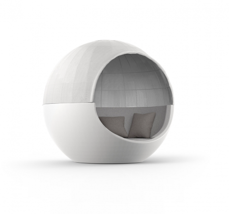 Baldachin lux sferic gradina/piscina Ulm Moon Ø200 cm cu copertina, iluminare LED optionala, 54326 - Vondom [1]