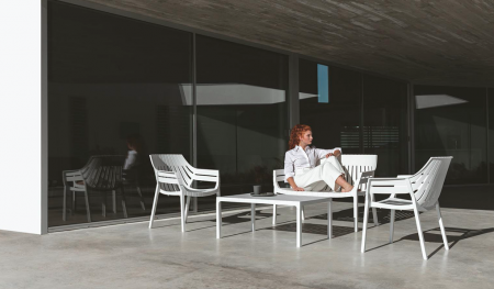 Banca exterior premium Spritz, 119x67x82 cm, policarbonat injectat cu fibra de sticla, 56025 E - Vondom [6]