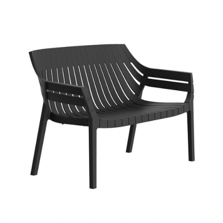 Banca exterior premium Spritz, 119x67x82 cm, policarbonat injectat cu fibra de sticla, 56025 E - Vondom [1]