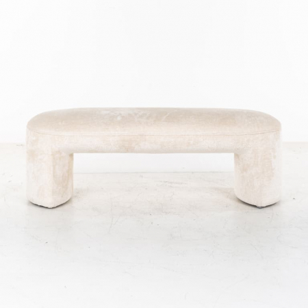 Bancă Fargo chenille alb (Bergen 900 chenille alb), S4549 WHITE CHENILLE - Richmond Interiors [2]