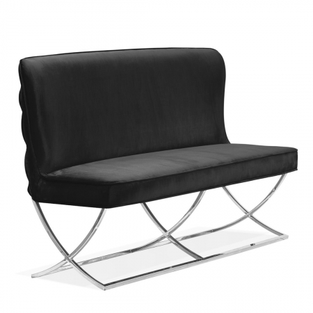 Banca personalizabila Emin, 163 cm, cu spatar, baza otel inoxidabil, SCARBESTGR1XXXP - Atreve [6]