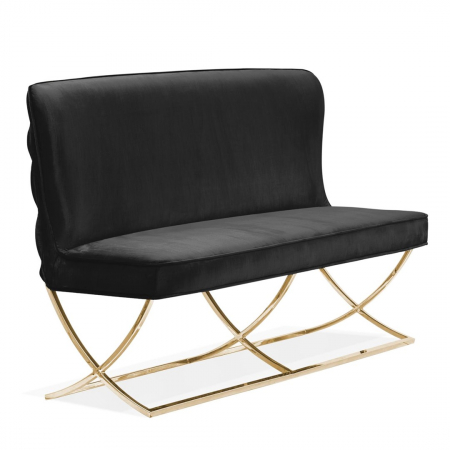 Banca personalizabila Emin, 163 cm, cu spatar, baza otel inoxidabil, SCARBESTGR1XXXP - Atreve [7]