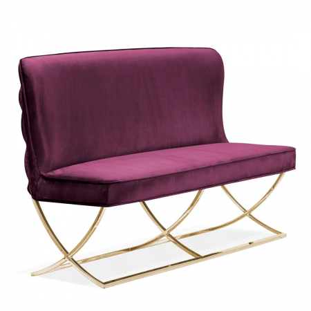 Banca personalizabila Emin, 163 cm, cu spatar, baza otel inoxidabil, SCARBESTGR1XXXP - Atreve [10]