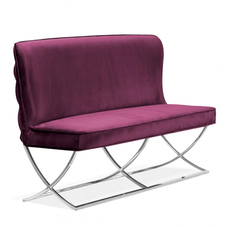 Banca personalizabila Emin, 163 cm, cu spatar, baza otel inoxidabil, SCARBESTGR1XXXP - Atreve [9]