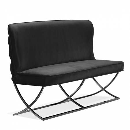 Banca personalizabila Emin, 163 cm, cu spatar, baza otel inoxidabil, SCARBESTGR1XXXP - Atreve [8]