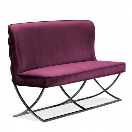 Banca personalizabila Emin, 163 cm, cu spatar, baza otel inoxidabil, SCARBESTGR1XXXP - Atreve [11]