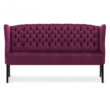 Banca personalizabila Kabelo, 163 cm, spatar cu laterale, baza otel inoxidabil, WEROBESTGR1XXXP - Atreve [3]