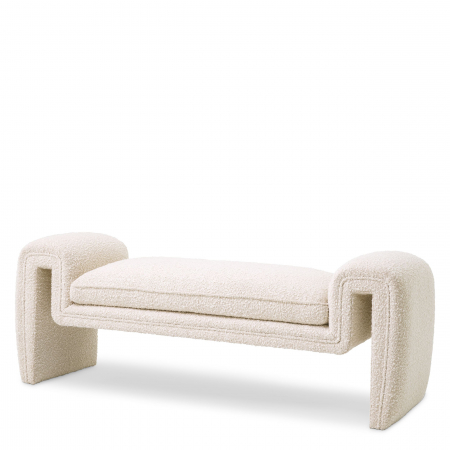 Bancute -   Bancă Tondo S bouclé crem 115859 EICHHOLTZ