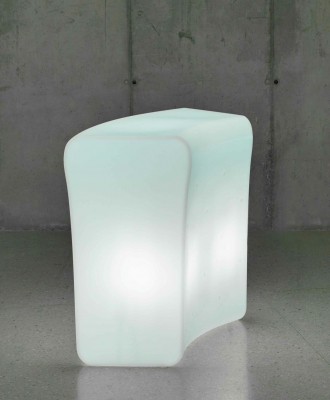 Bar alb cu iluminare LED Mave 120x110 cm, MOBBZ120OFNW - King [1]