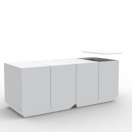 Baruri cu iluminare LED - Bar catering cu frapiera si iluminare LED Vela 200 cm, design modern, 54109 - Vondom