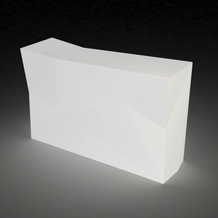 Bar cu iluminare LED RGBW Faz 190 cm cu spatiu frapiera, design geometric, personalizabil, 54114 - Vondom [1]