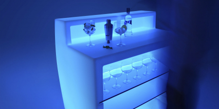 Bar Fiesta 120 cm iluminare LED RGBW control smart, design modern, 56023 - Vondom [2]