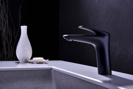 Baterie baie lavoar incastrat, Negru, NIAGARA COMAD [5]